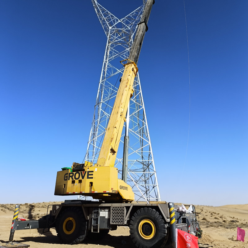 Топ-Гроув 9130E 120T грубый кран Мобильный кран Китайский номинальный момент подъема 40