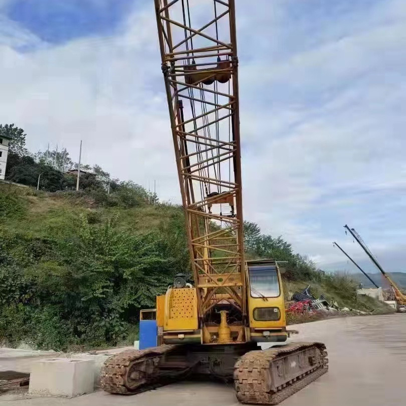 Использованный XCMG 55T 80T QUY55 QUY50-II QUY80 ползучий кран с максимальной высотой подъема 50 м